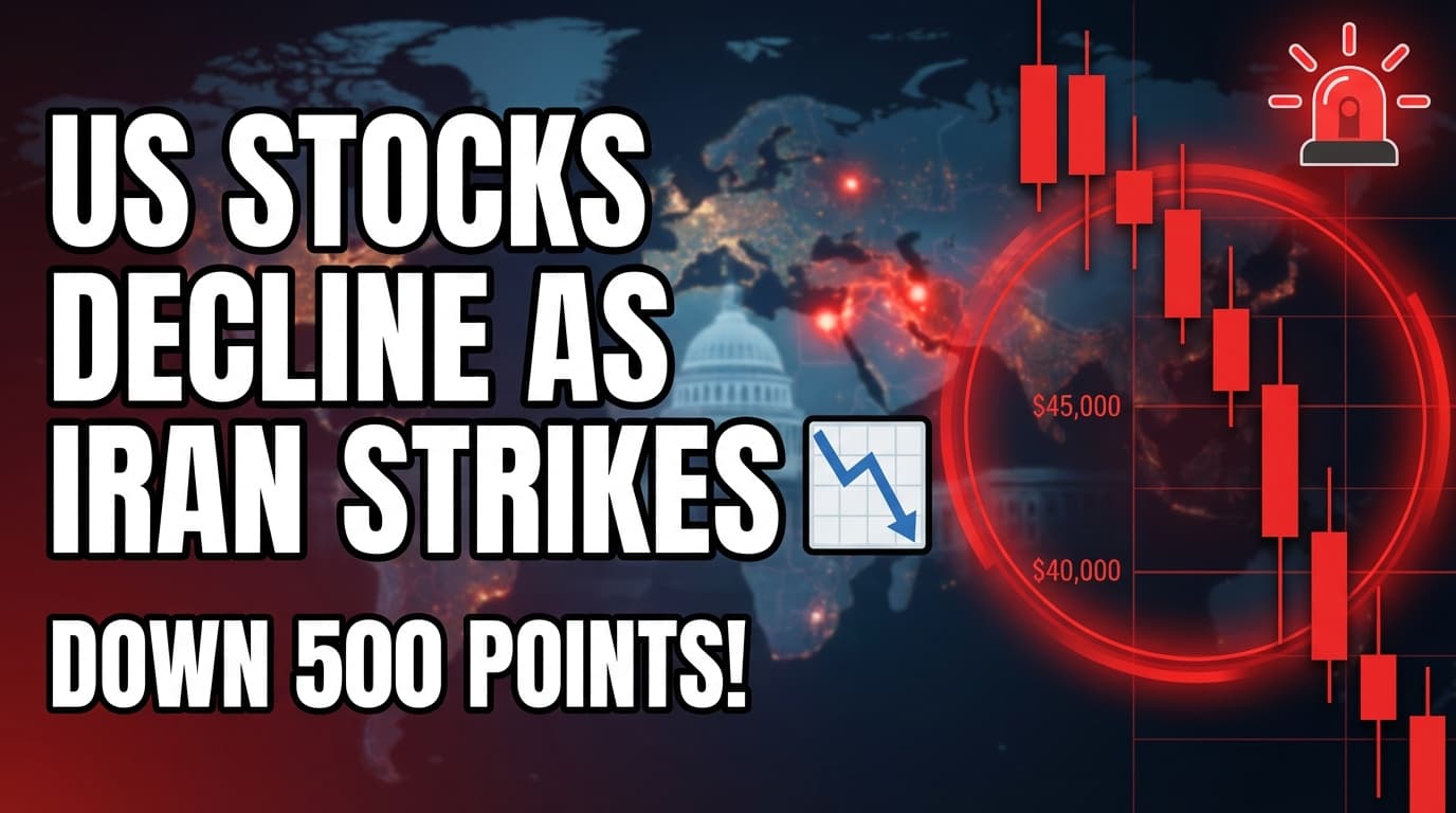 US Stocks Decline as Iran Strikes Escalate Geopolitical Tensions