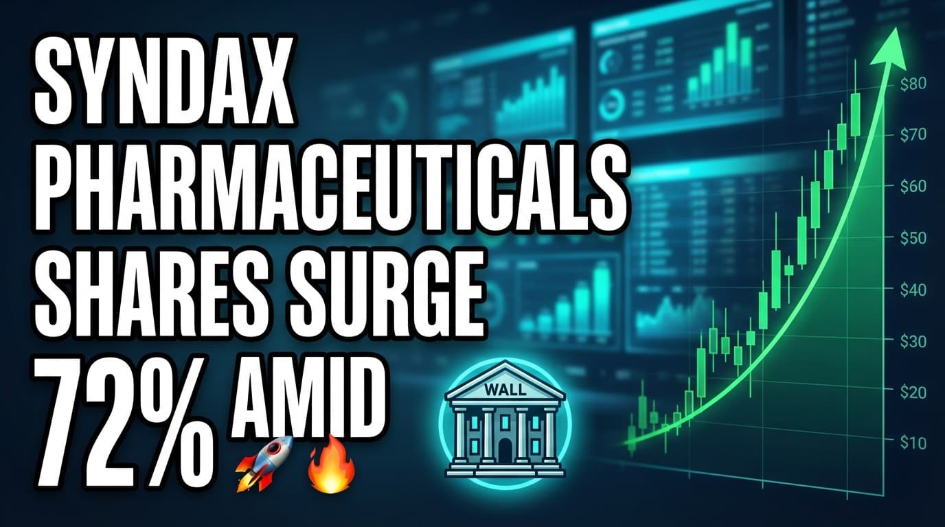 Syndax Pharmaceuticals Shares Surge 72% Amid Kynam Capital Sale, Fund Remains Optimistic