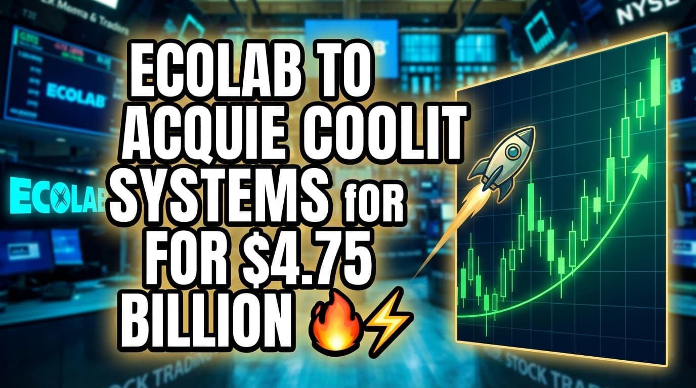 Ecolab to Acquire CoolIT Systems for $4.75 Billion