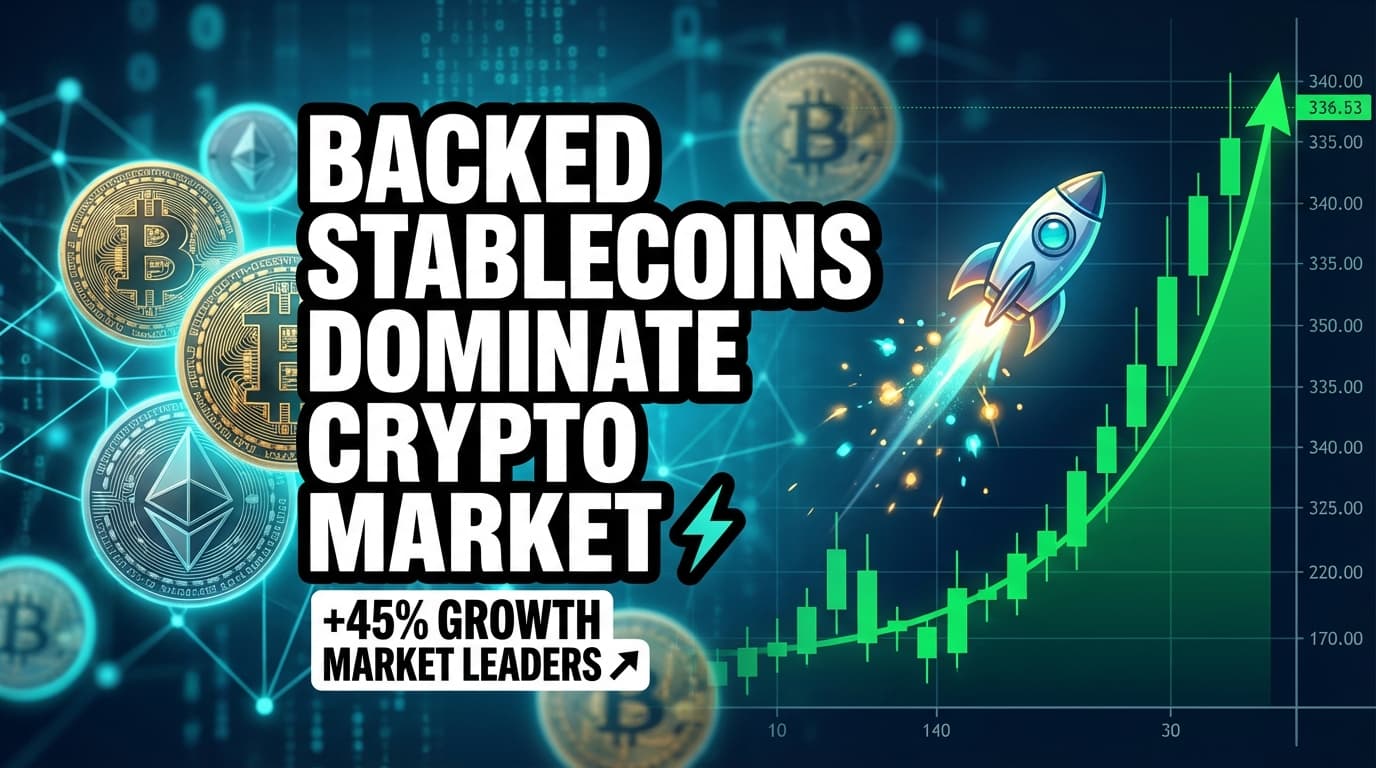 Fiat-Backed Stablecoins Dominate Crypto Market, Report Shows