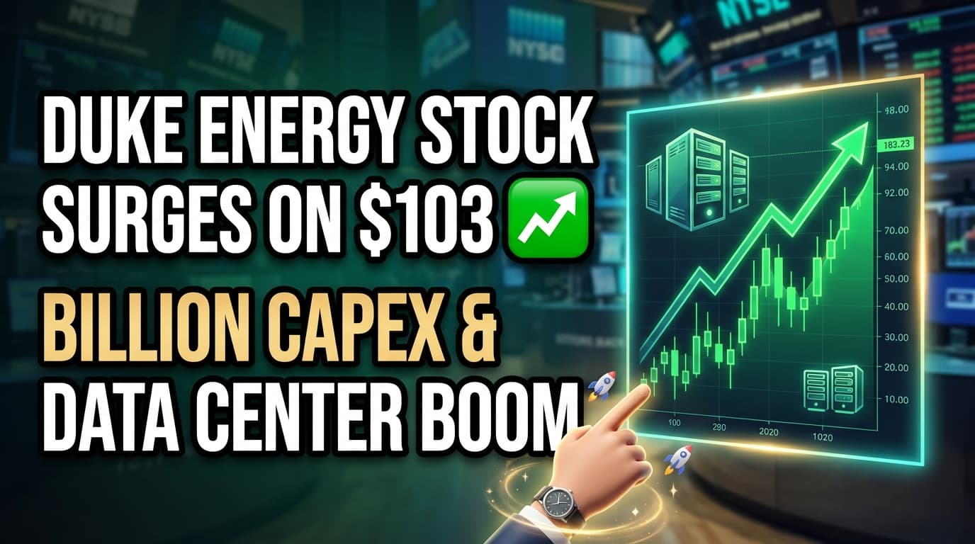 Duke Energy Stock Surges on $103 Billion Capex Plan, Data Center Boom