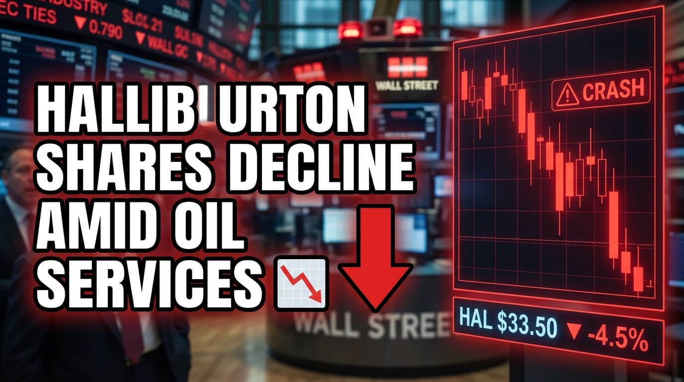 Halliburton Shares Decline Amid Oil Services Sector Slowdown