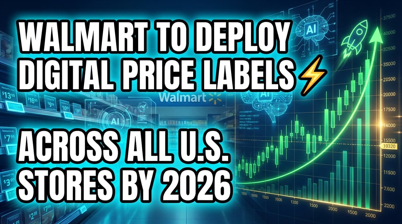 Walmart to Deploy Digital Price Labels Across All U.S. Stores by 2026