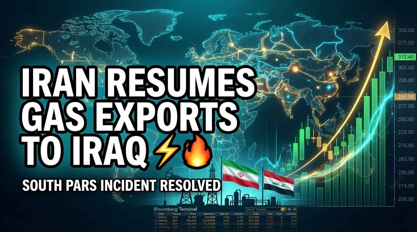 Iran Resumes Gas Exports to Iraq After South Pars Incident
