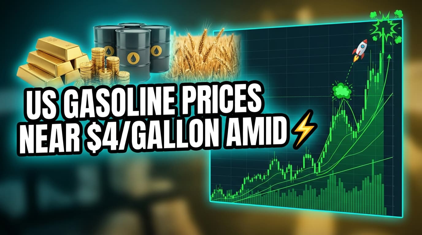 US Gasoline Prices Near $4/Gallon Amid Falling Oil Futures