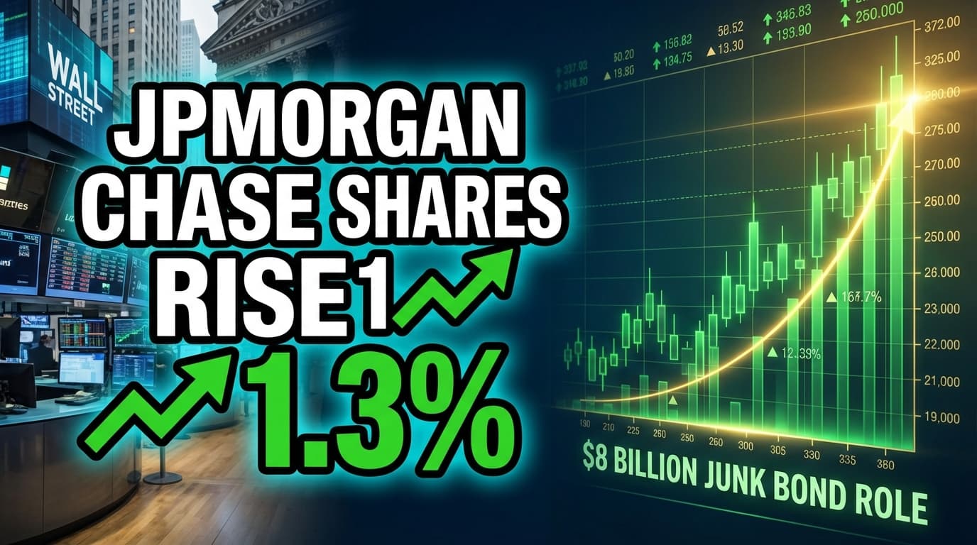 JPMorgan Chase Shares Rise 1.3% on $8 Billion Junk Bond Role