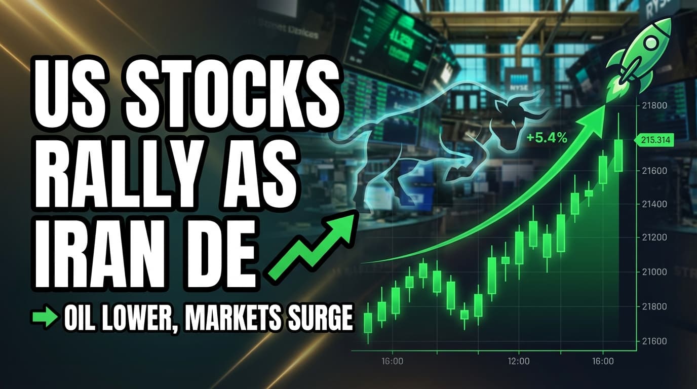 US Stocks Rally as Iran De-escalation Signals Drive Crude Oil Lower