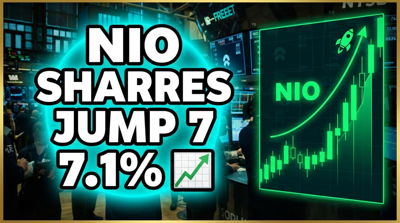 NIO Shares Jump 7.1% on Increased Volume