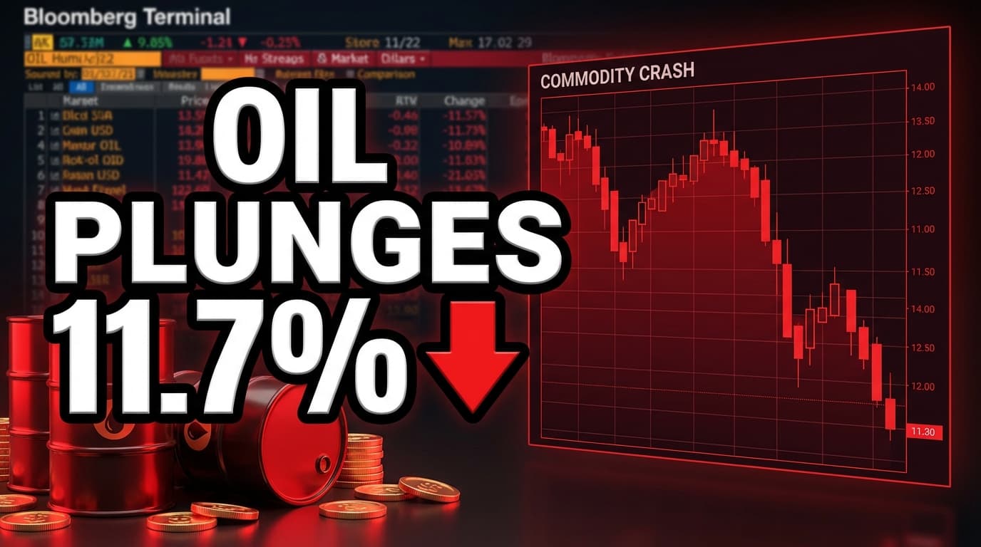 Oil Plunges 11.7% After Trump Drops Iran Strike Threat