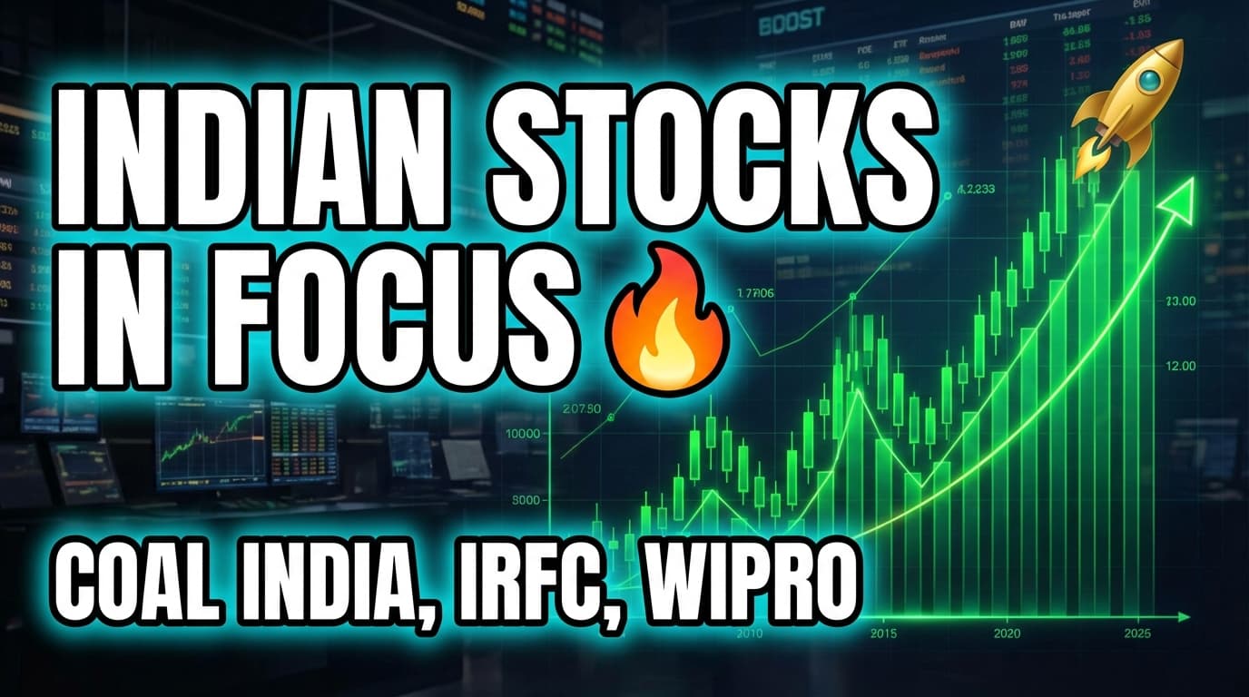 Indian Stocks in Focus: Coal India, IRFC, Wipro Among Movers