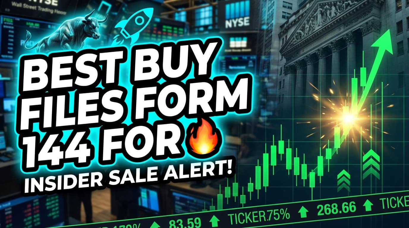 Best Buy Files Form 144 for Proposed Securities Sale