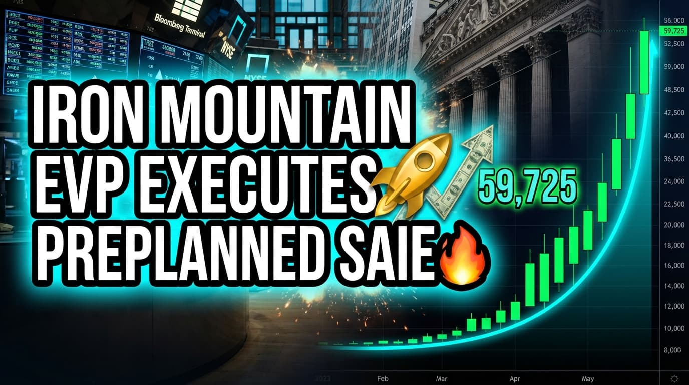 Iron Mountain EVP Executes Preplanned Sale of 59,725 Shares