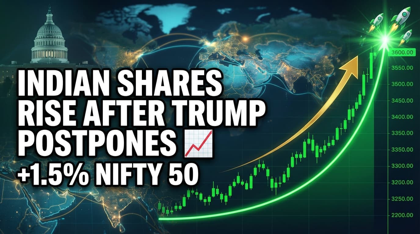 Indian Shares Rise After Trump Postpones Iran Strike