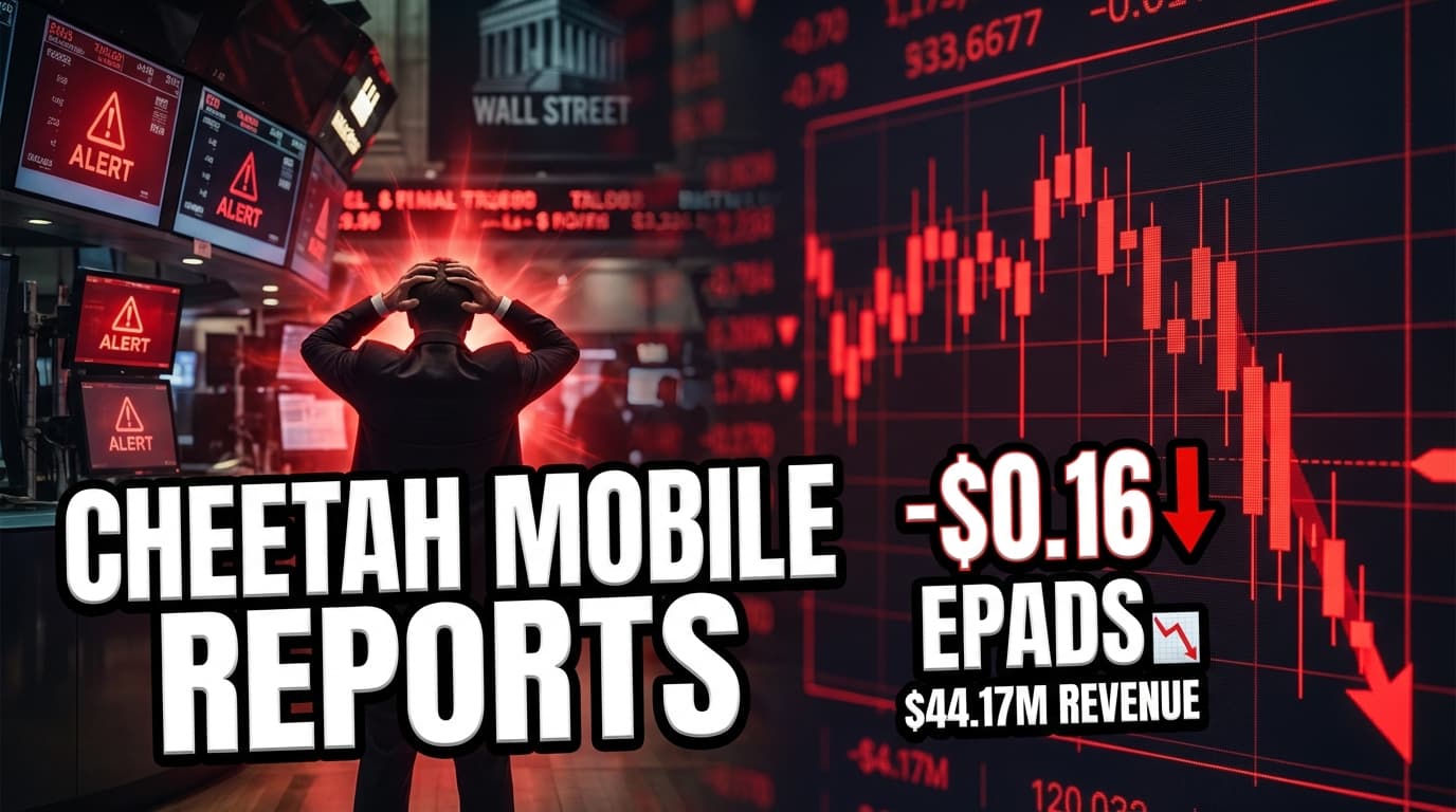 Cheetah Mobile Reports -$0.16 Non-GAAP EPADS, $44.17M Revenue