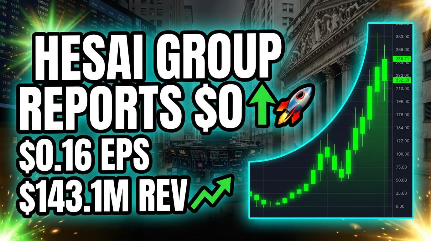 Hesai Group Reports $0.16 Non-GAAP EPS, $143.1M Revenue, Issues Q1 Outlook