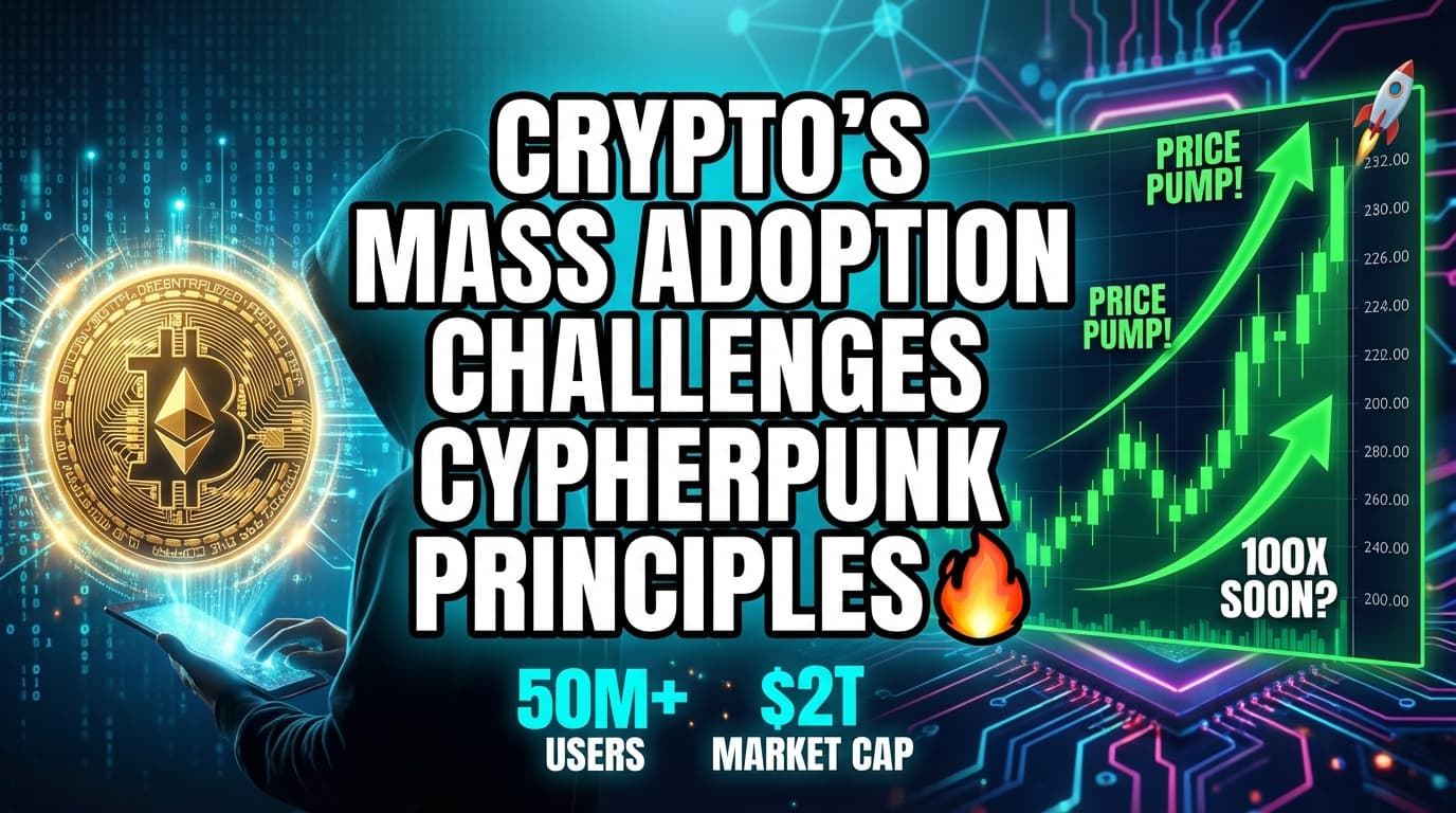 Crypto's Mass Adoption Challenges Cypherpunk Principles