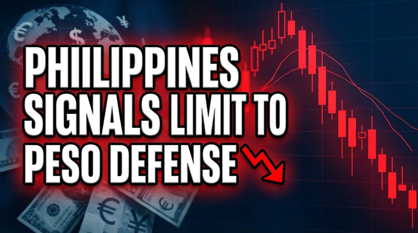 Philippines Signals Limit to Peso Defense, Tolerates Weakness