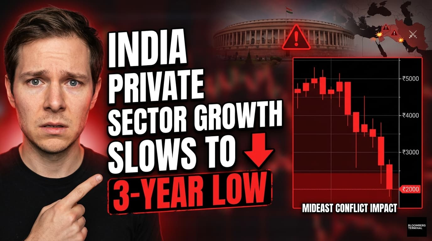 India Private Sector Growth Slows to 3-Year Low Amid Mideast Conflict
