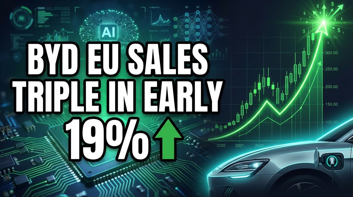 BYD EU Sales Triple in Early 2026, EV Market Share Nears 19%