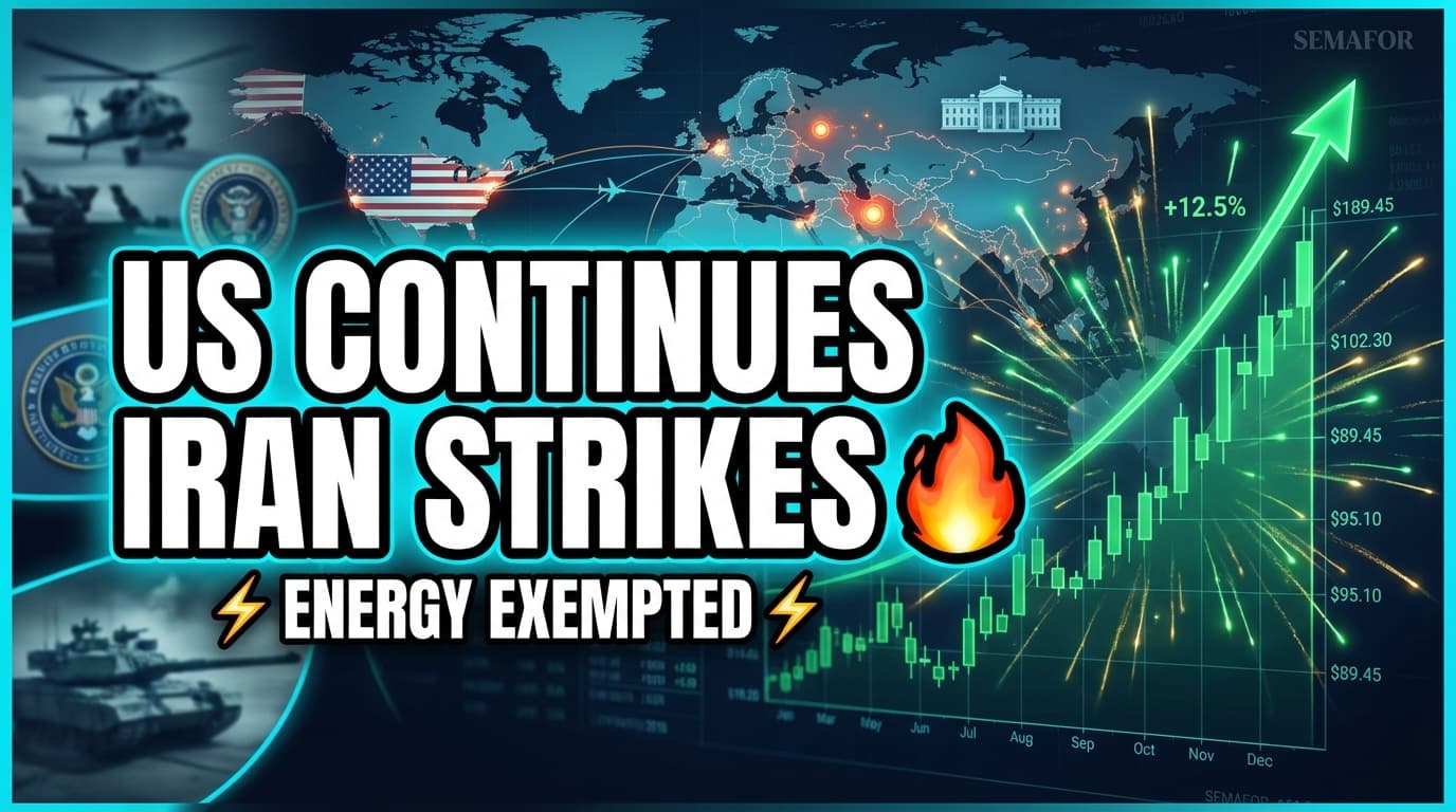 US Continues Iran Strikes, Exempting Energy Infrastructure: Semafor