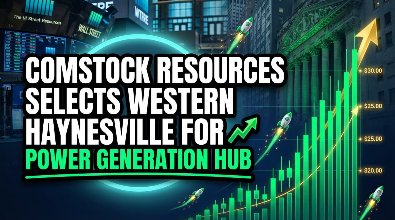 Comstock Resources Selects Western Haynesville for Power Generation Hub
