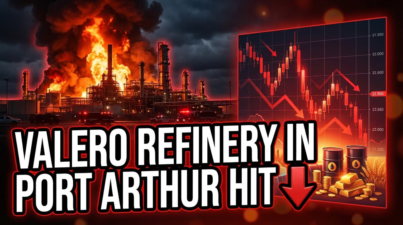 Valero Refinery in Port Arthur Hit by Fire