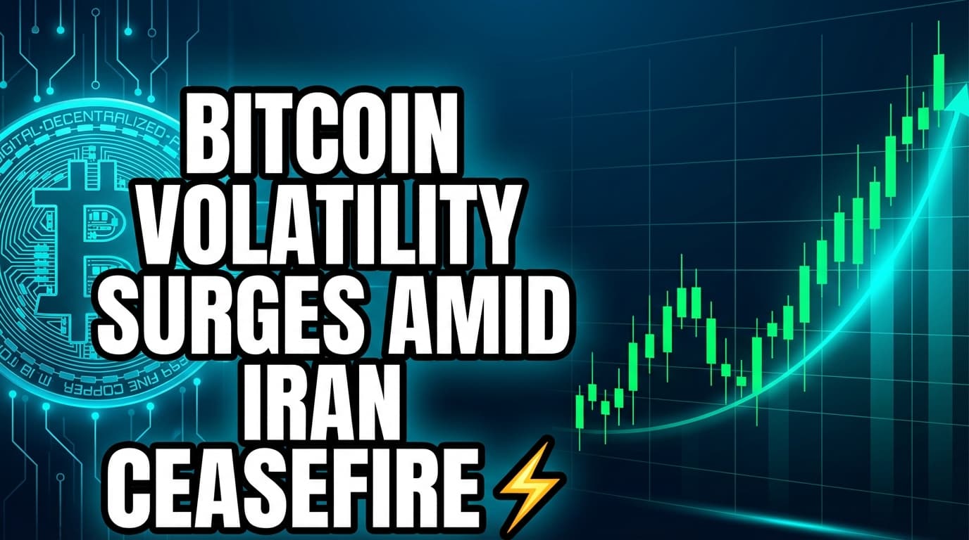 Bitcoin Volatility Surges Amid Iran Ceasefire Speculation