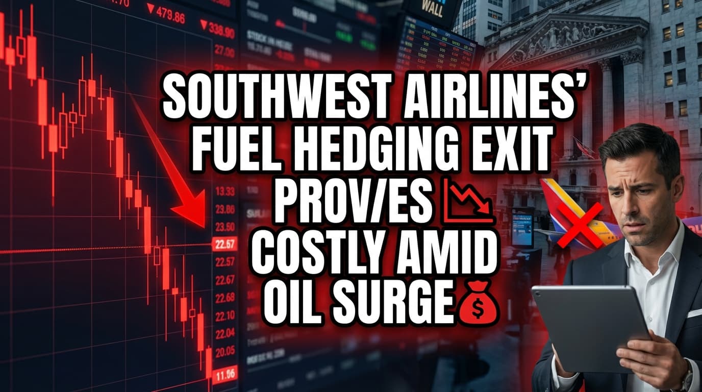 Southwest Airlines' Fuel Hedging Exit Proves Costly Amid Oil Surge