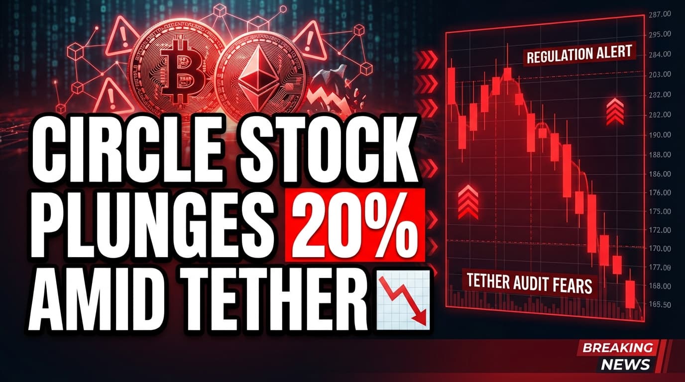 Circle Stock Plunges 20% Amid Tether Audit, Stablecoin Regulation Concerns