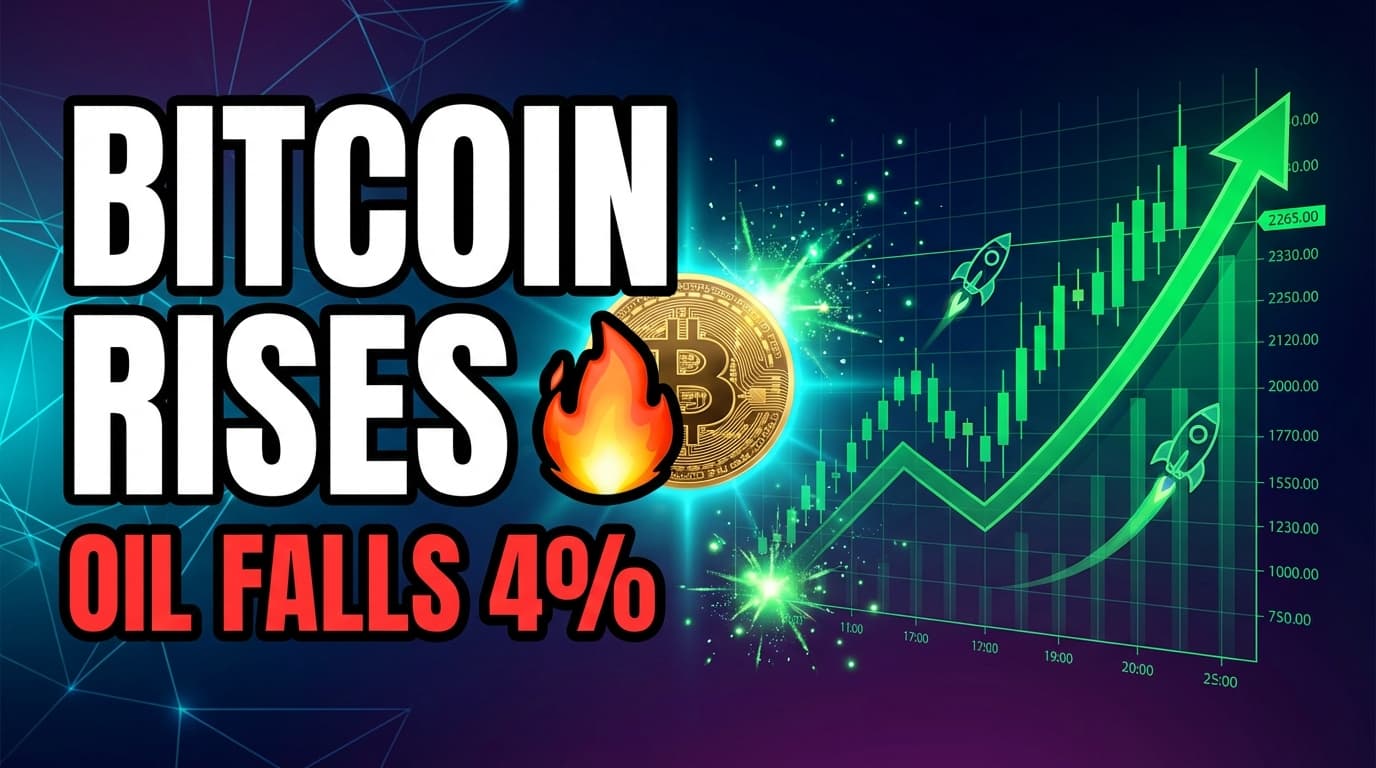 Bitcoin Rises, Oil Falls 4% on Iran Ceasefire Report