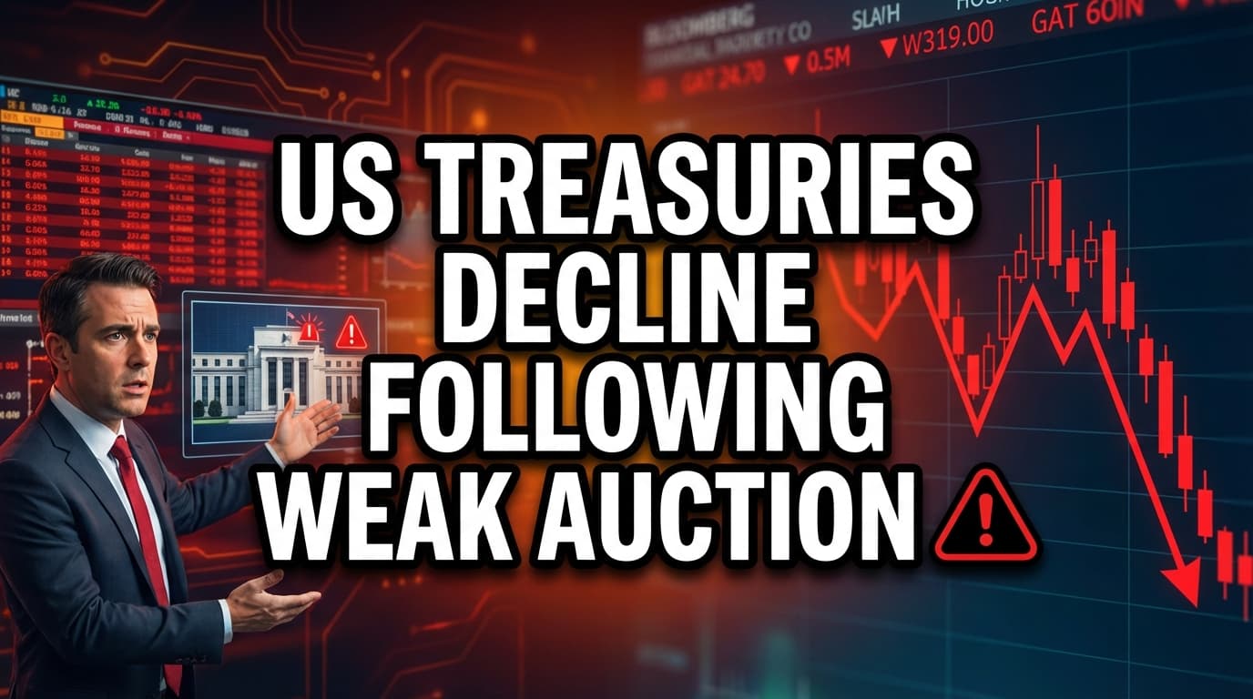 US Treasuries Decline Following Weak Auction Demand Amid Middle East War Concerns
