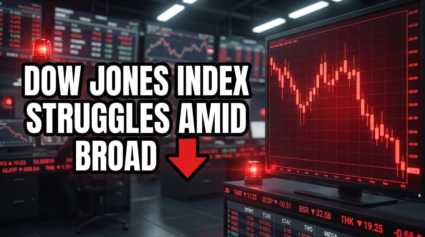 Dow Jones Index Struggles Amid Broad Tech Stock Sell-Off