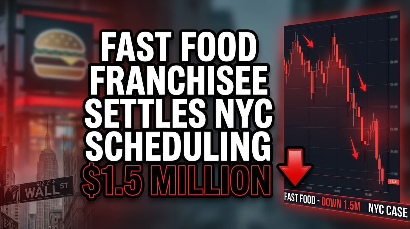 Fast Food Franchisee Settles NYC Scheduling Case for $1.5 Million