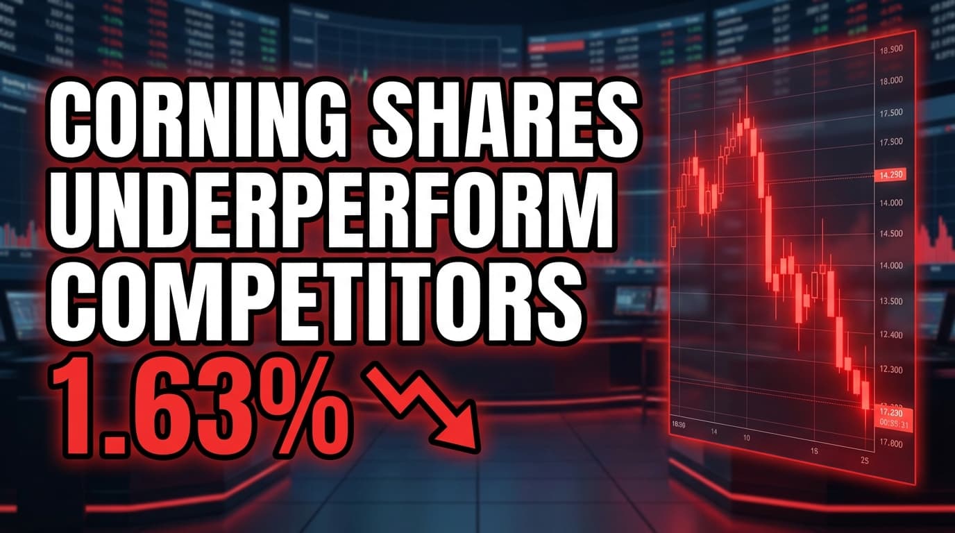 Corning Shares Underperform Competitors, Closing Down 1.63%