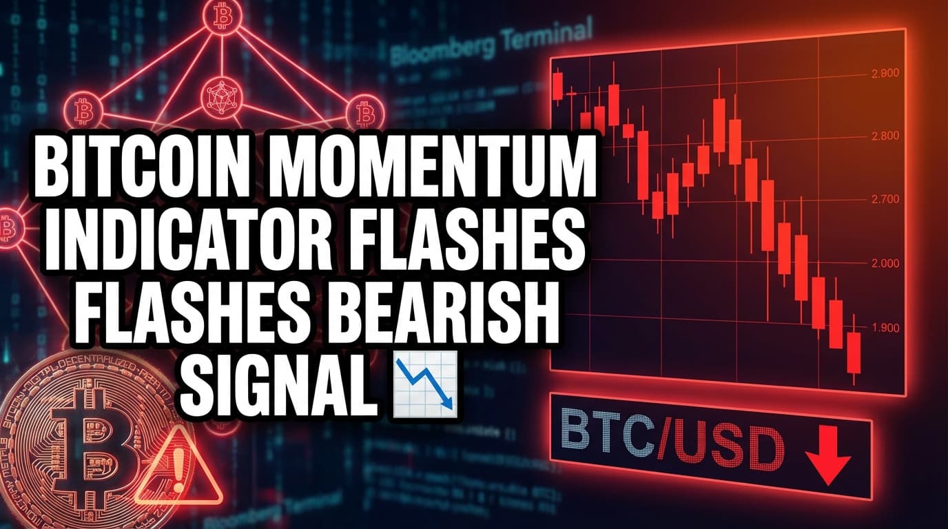 Bitcoin Momentum Indicator Flashes Bearish Signal for Bulls