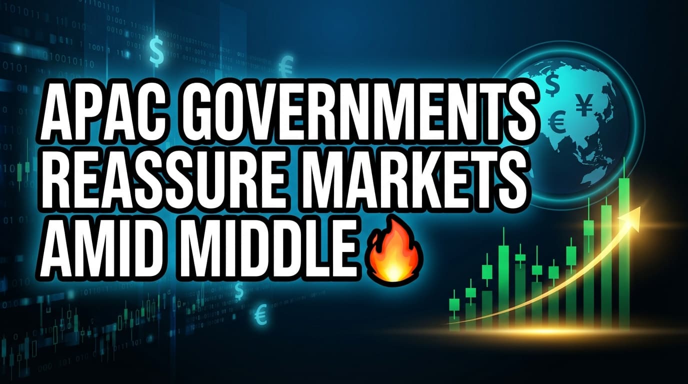 APAC Governments Reassure Markets Amid Middle East Conflict Concerns