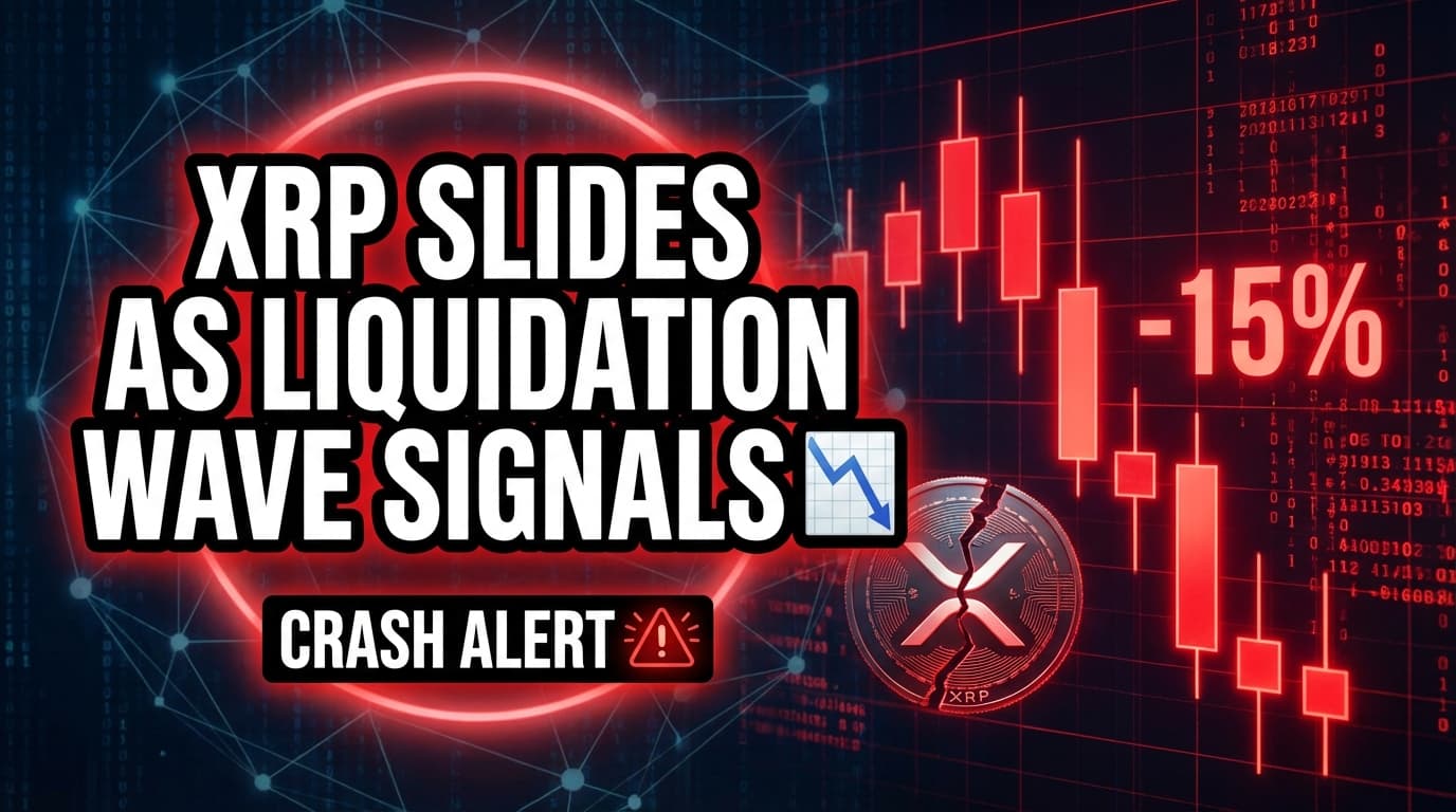 XRP Slides as Liquidation Wave Signals Weak Support