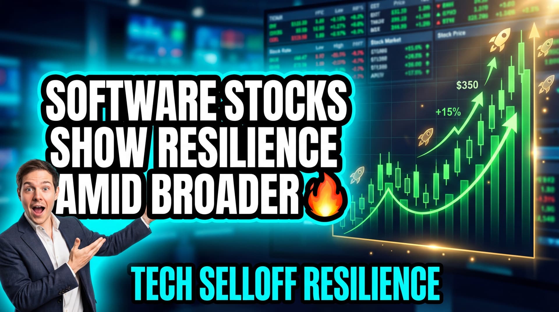 Software Stocks Show Resilience Amid Broader Tech Selloff