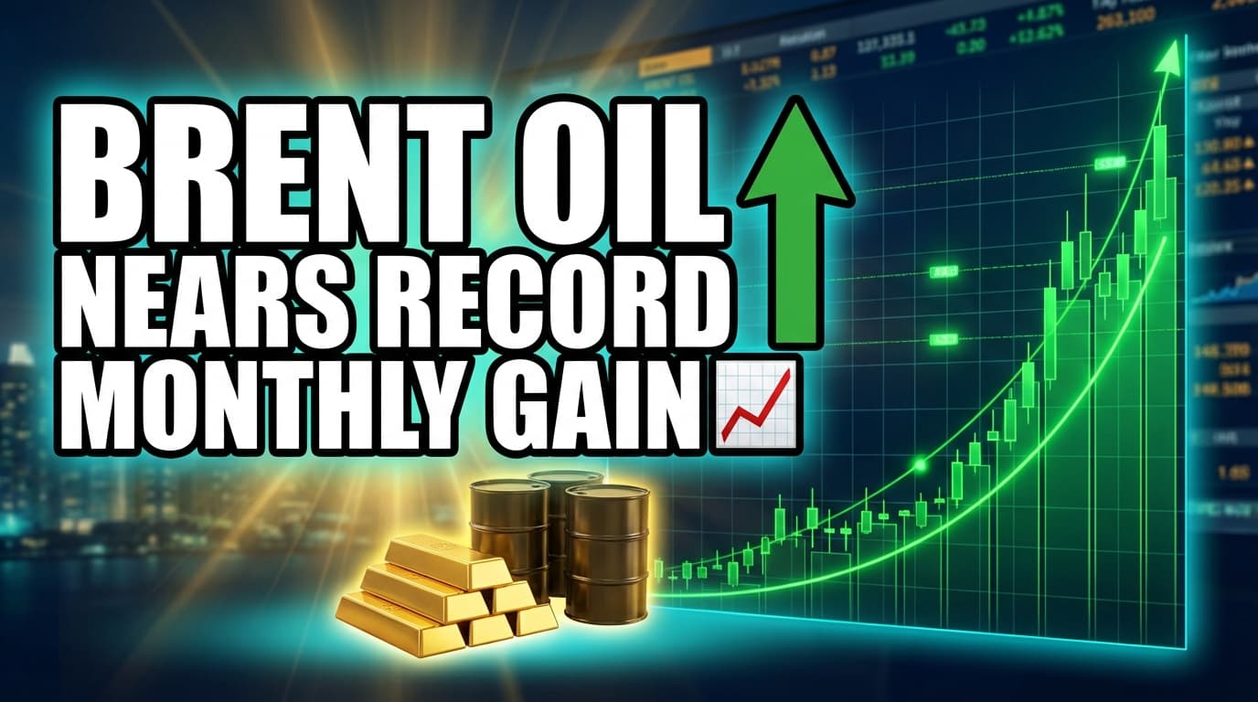 Brent Oil Nears Record Monthly Gain Amid Escalating Middle East Tensions