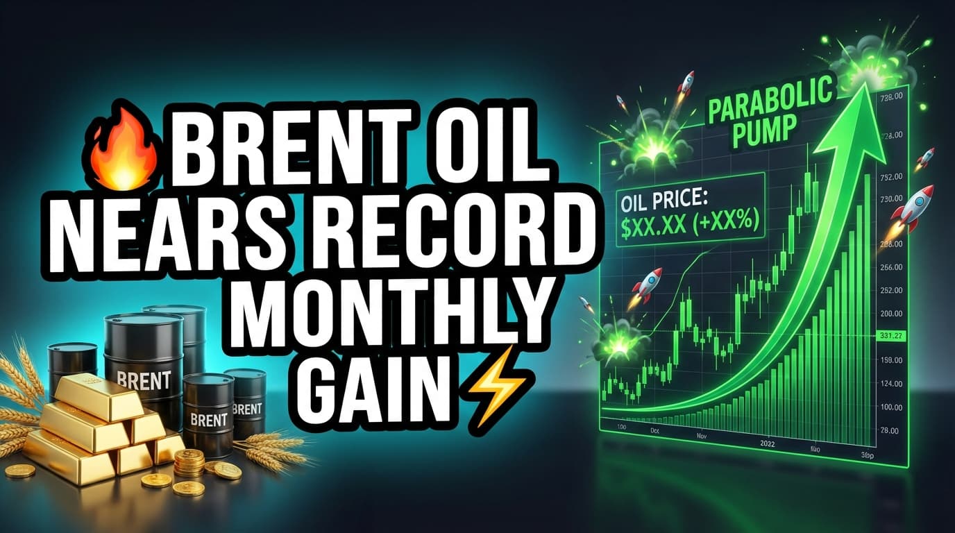 Brent Oil Nears Record Monthly Gain as Equities Remain Uncertain