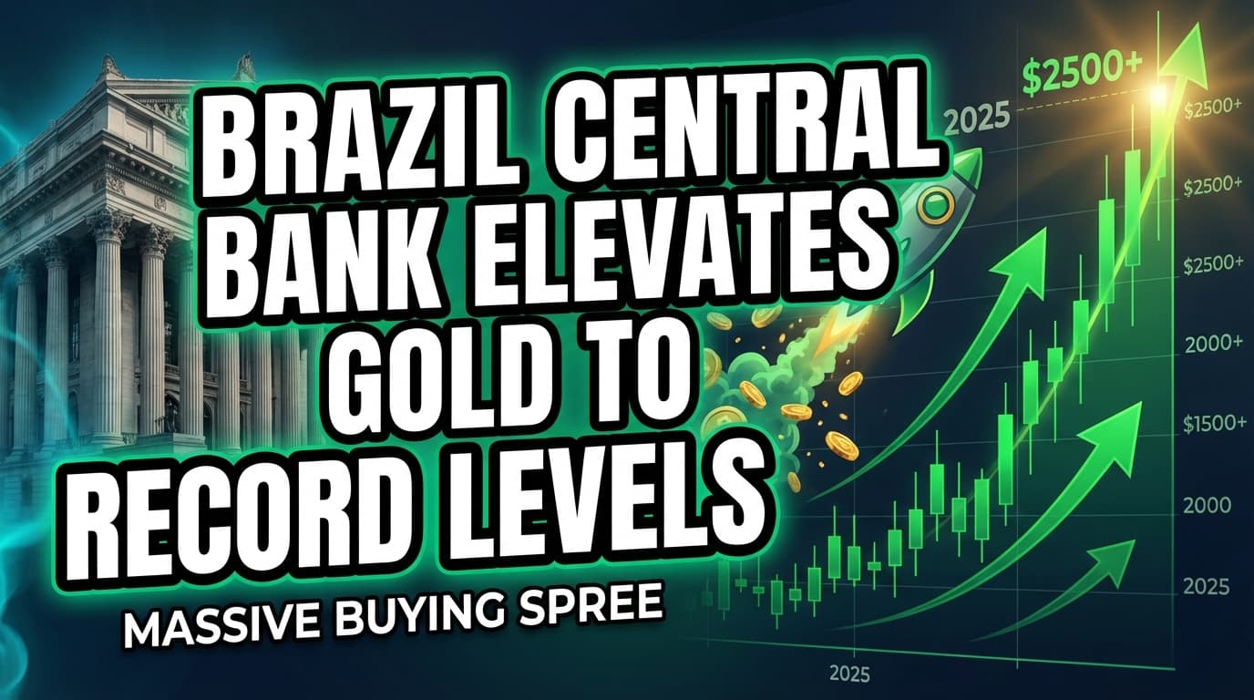 Brazil Central Bank Elevates Gold to Second-Largest Reserve Asset by 2025