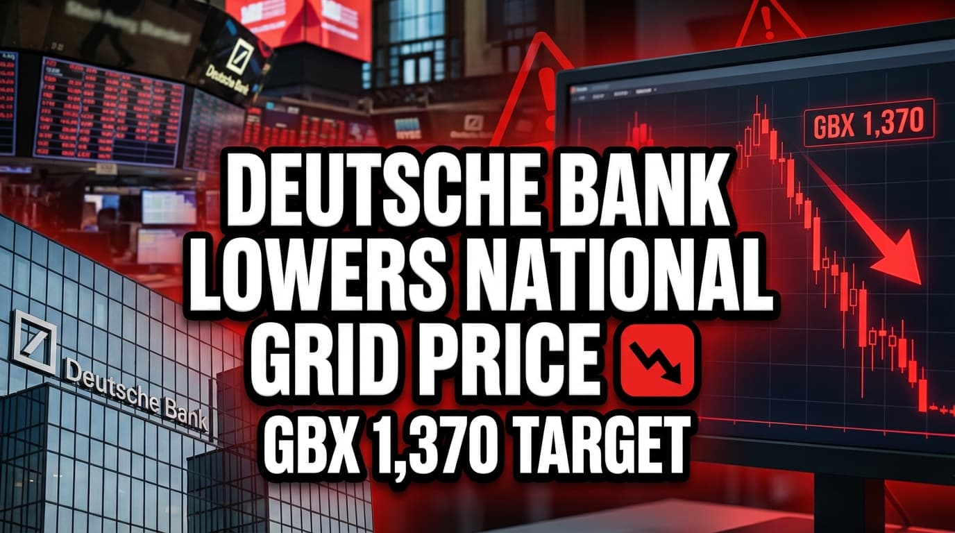 Deutsche Bank Lowers National Grid Price Target to GBX 1,370
