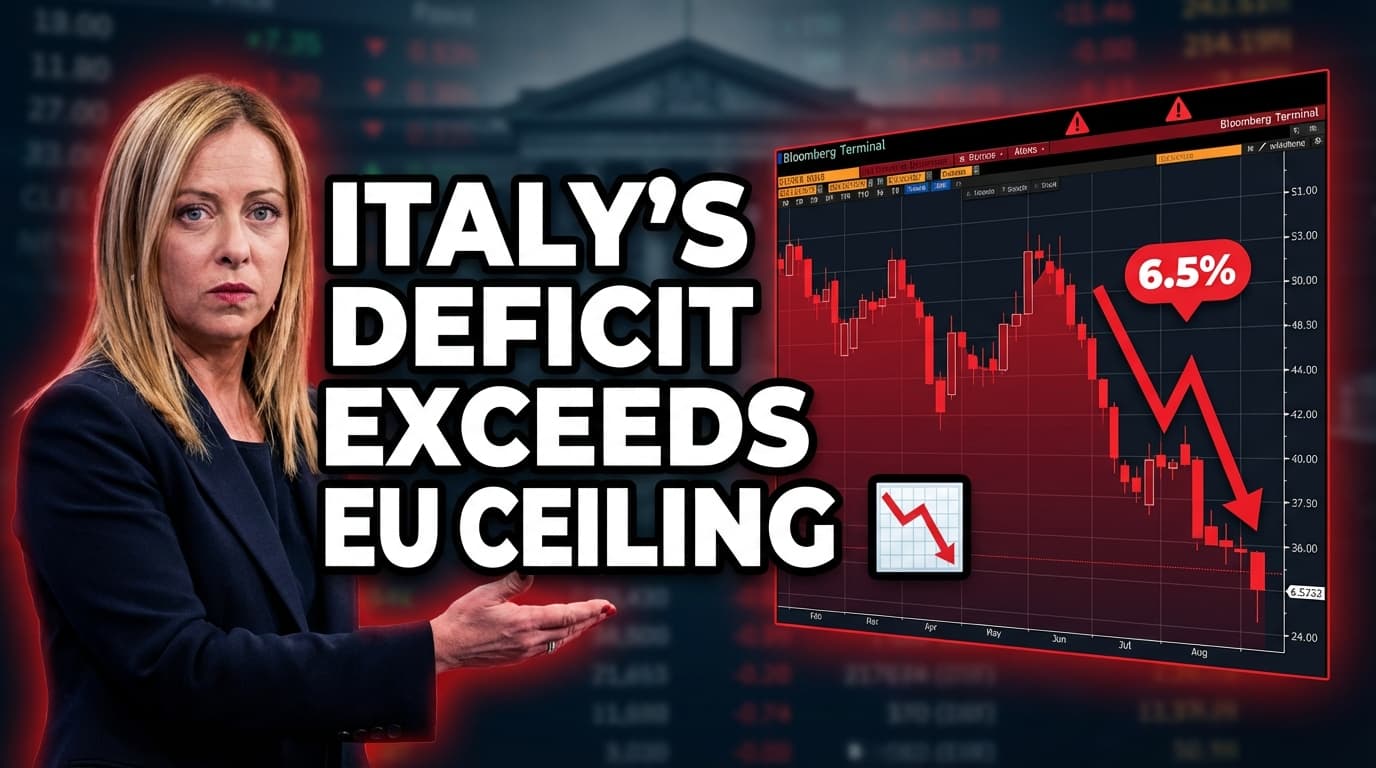 Italy's Deficit Exceeds EU Ceiling, Posing Fiscal Challenge for Meloni