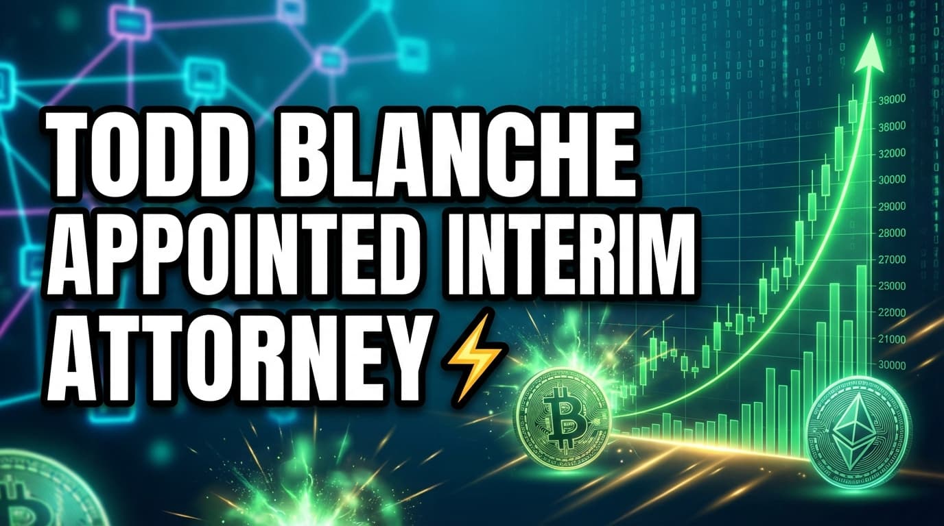Todd Blanche Appointed Interim Attorney General, Known for Crypto Enforcement Memo