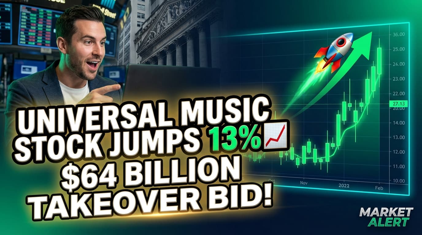 Universal Music Stock Jumps 13% on Pershing Square's $64 Billion Takeover Bid