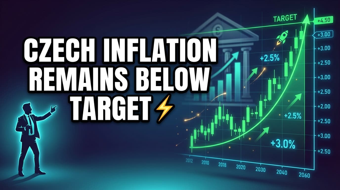 Czech Inflation Remains Below Target as Central Bank Assesses Oil Impact