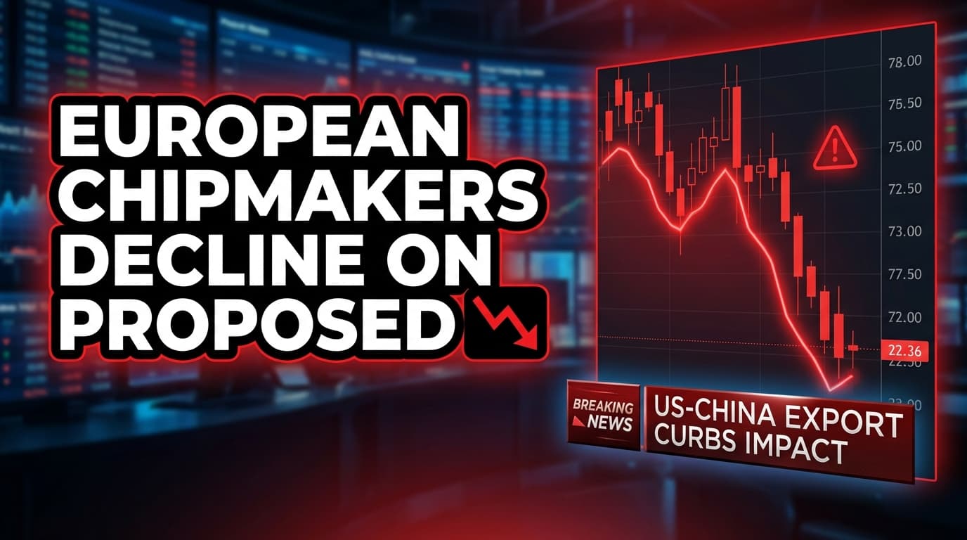 European Chipmakers Decline on Proposed US China Export Curbs