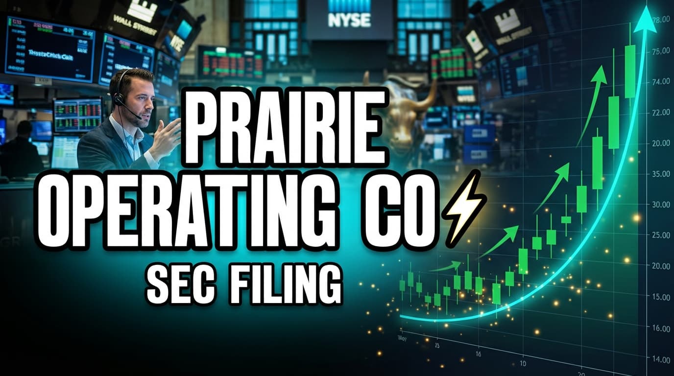 Prairie Operating Co. Files 8-K with SEC