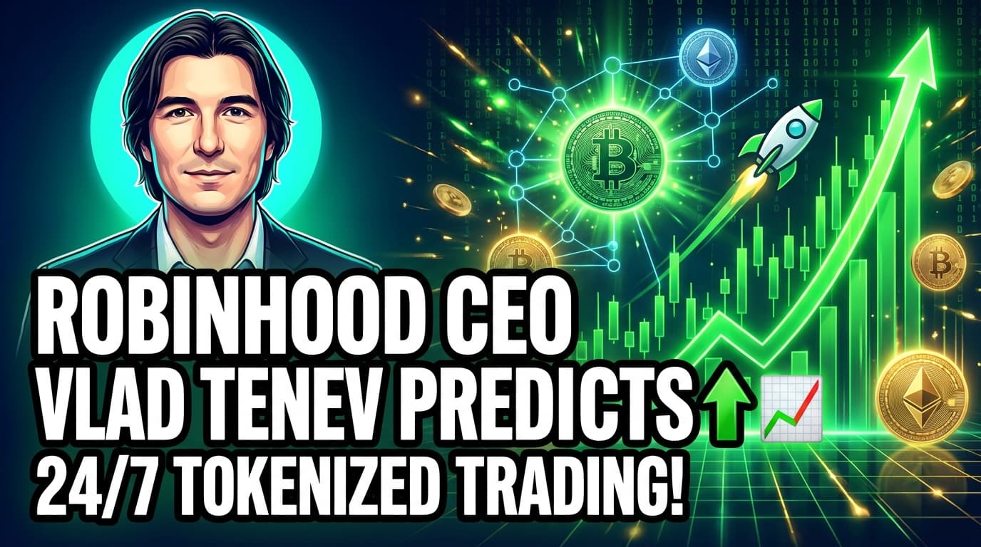 Robinhood CEO Vlad Tenev Predicts 24/7 Tokenized Asset Trading, Gen Z's Financial Impact