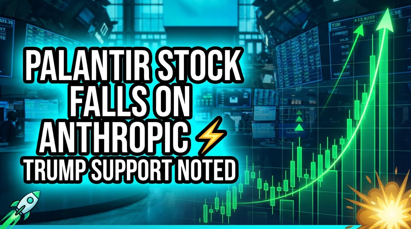 Palantir Stock Falls on Anthropic AI Concerns, Trump Support Noted